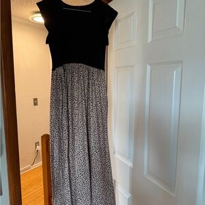 Khaki Leopard Maternity Dress